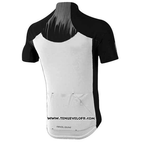 2017 Maillot Ciclismo Pearl Izumi Blanc et Noir Manches Courtes et Cuissard
